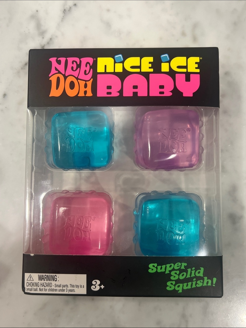 NeeDoh Nice Ice Baby (4-pack) and Teenie NeeDoh (3-pack) - Picture 4 of 5
